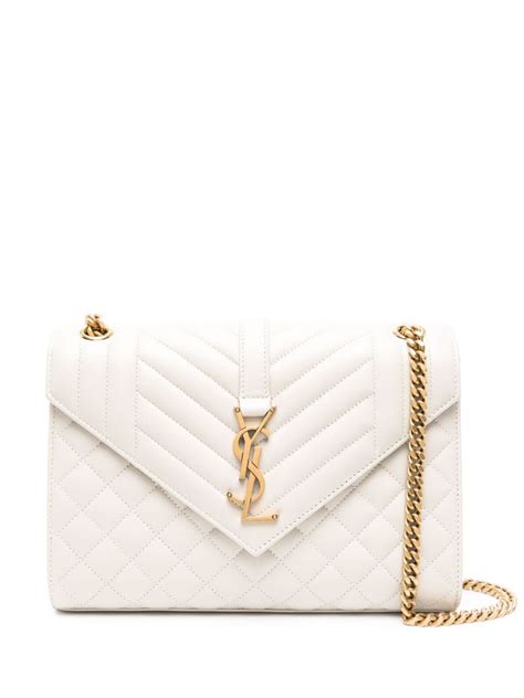 ysl logo plaque quilted shoulder bag|medium Envelope logo.